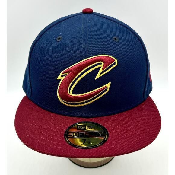 New Era Cleveland Cavaliers Cavs NBA 59Fifty Fitted 2 Tone Hat Cap Sz 7 1/8 NWT - Picture 4 of 12